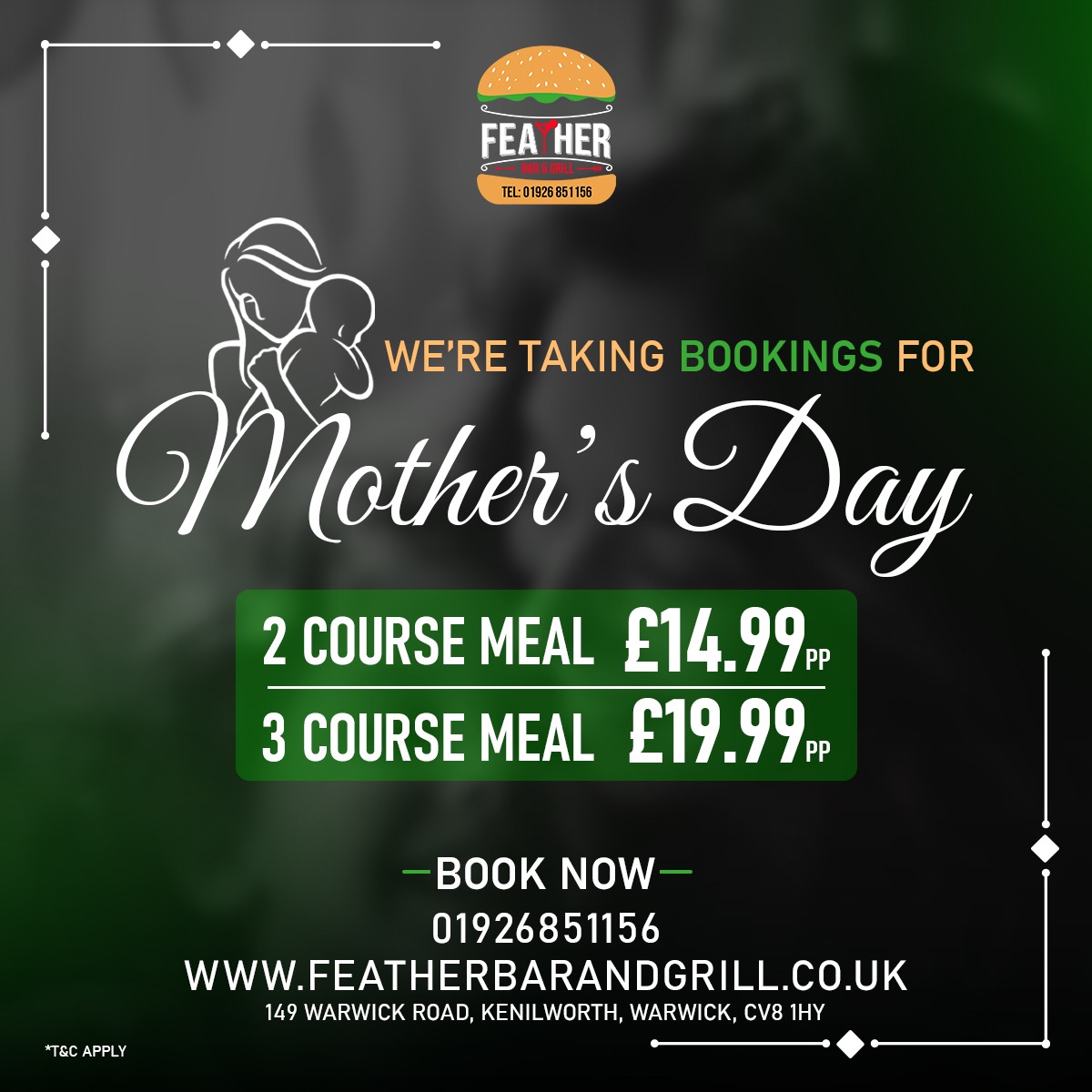 Feather Bar And Grill Welcome Image